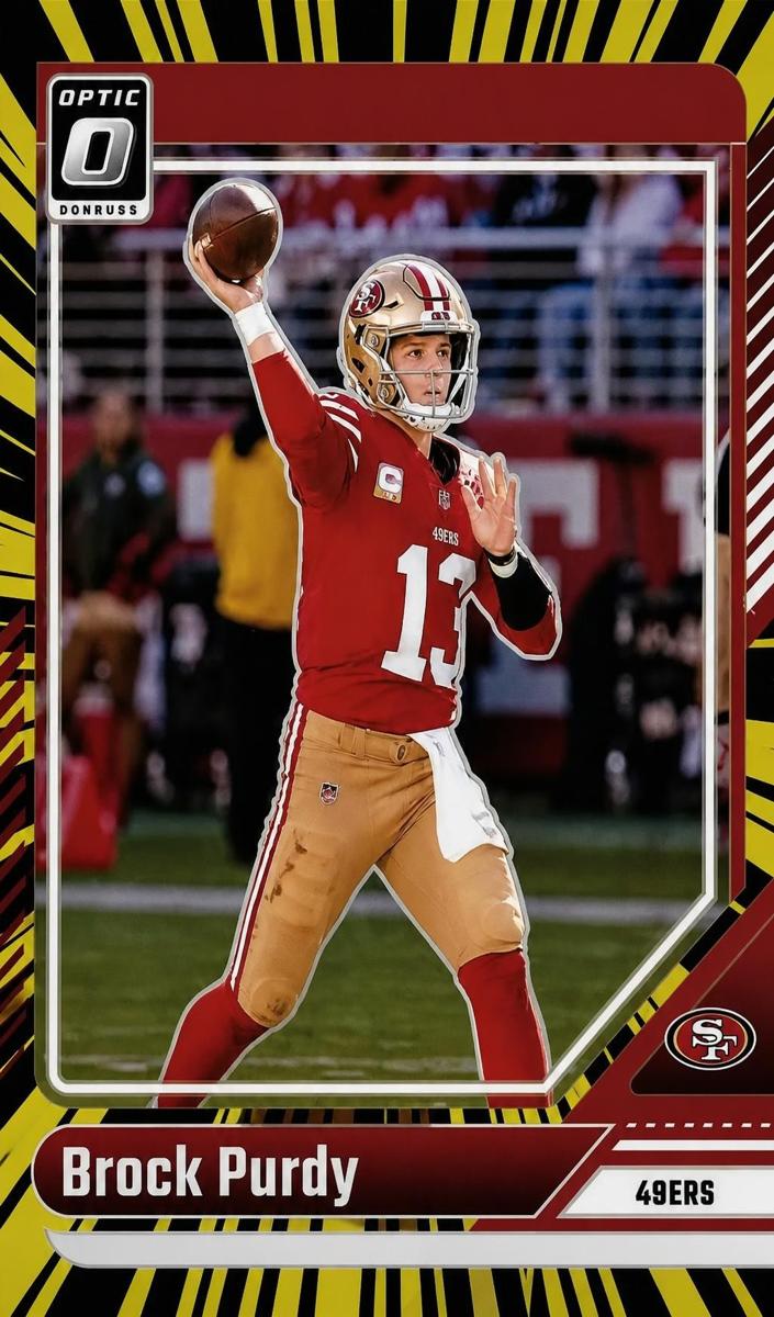 2024 Donruss Optic Football Electricity Brock Purdy #170 PSA 9