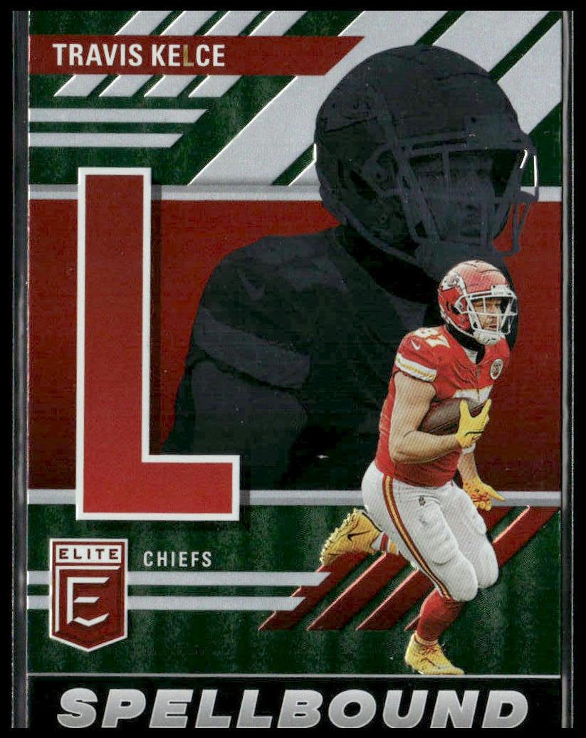 2023 Donruss Elite Football Green Travis Kelce #SB-TK3