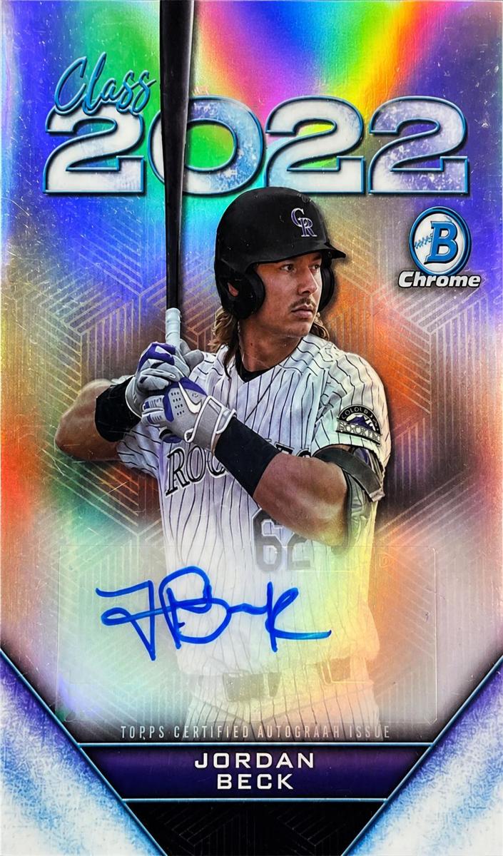 2022 Bowman Draft Baseball Jordan Beck #C22A-JB