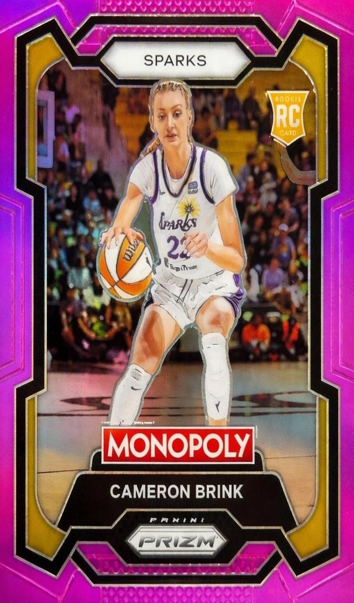 2024 Panini Prizm Monopoly WNBA Basketball Pink Cameron Brink #39 PSA 9