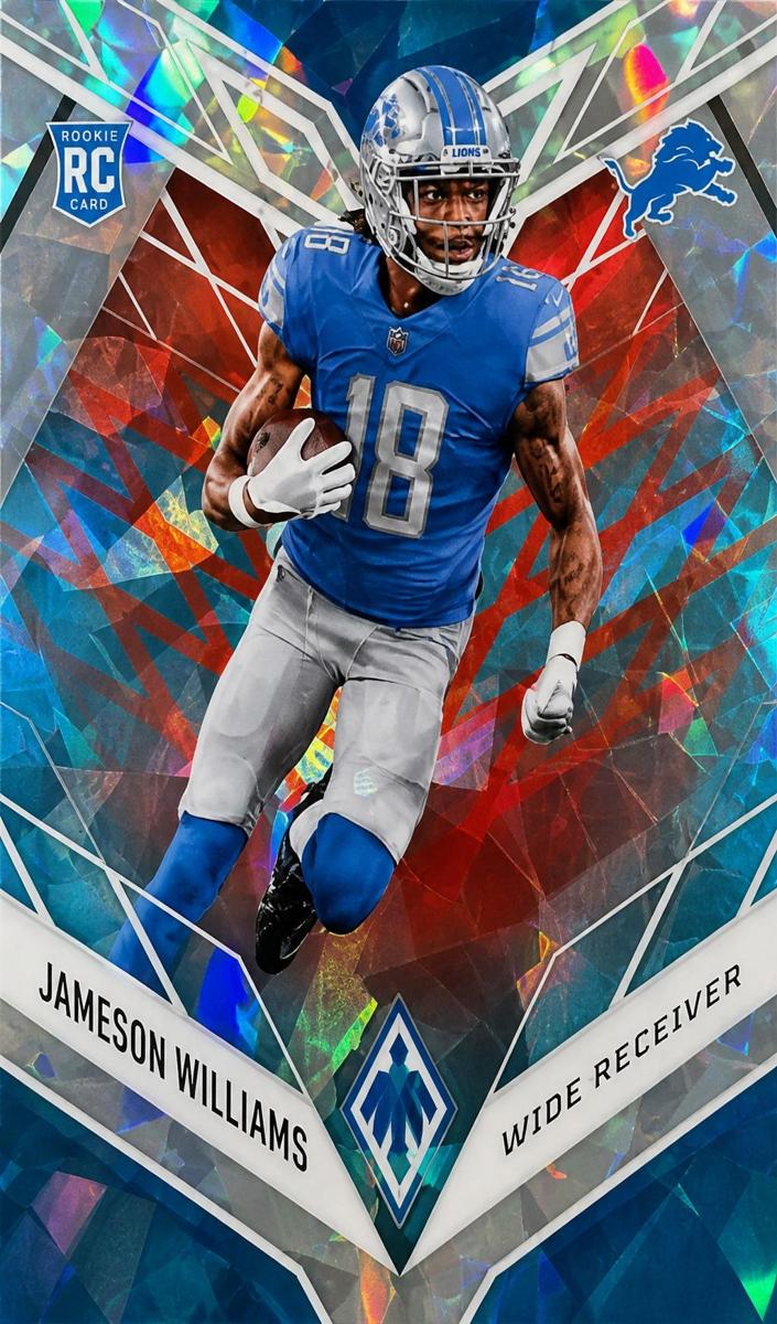 2022 Panini Phoenix Football Fire and Ice Jameson Williams #108 PSA 10