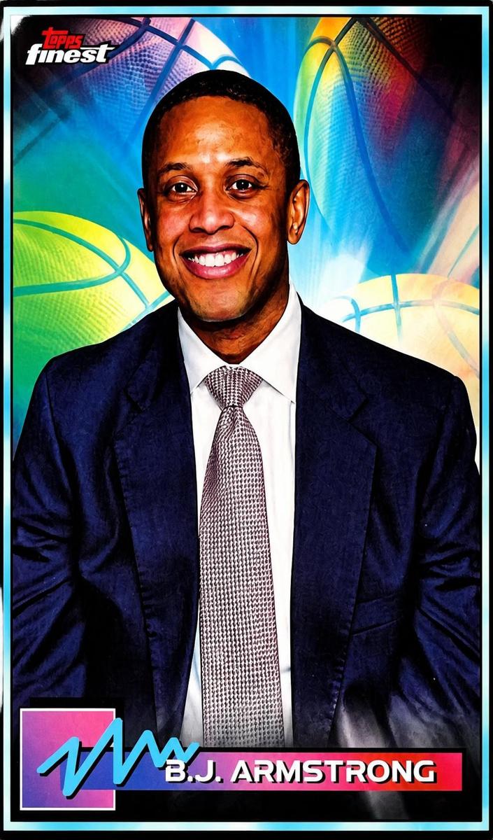 2021 Topps Finest Basketball B.J. Armstrong #47