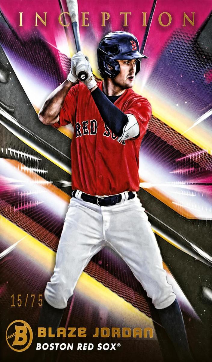 2023 Bowman Inception Baseball Fuchsia Foil Blaze Jordan #68 PSA 5