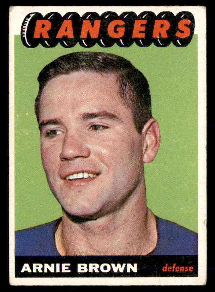 1965 Topps Hockey Arnie Brown #90 PSA 8.5