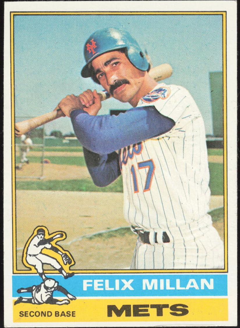 1976 Topps Baseball Felix Millan #245