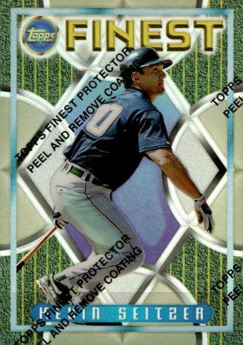1995 Topps Finest Baseball Refractor Kevin Seitzer #210