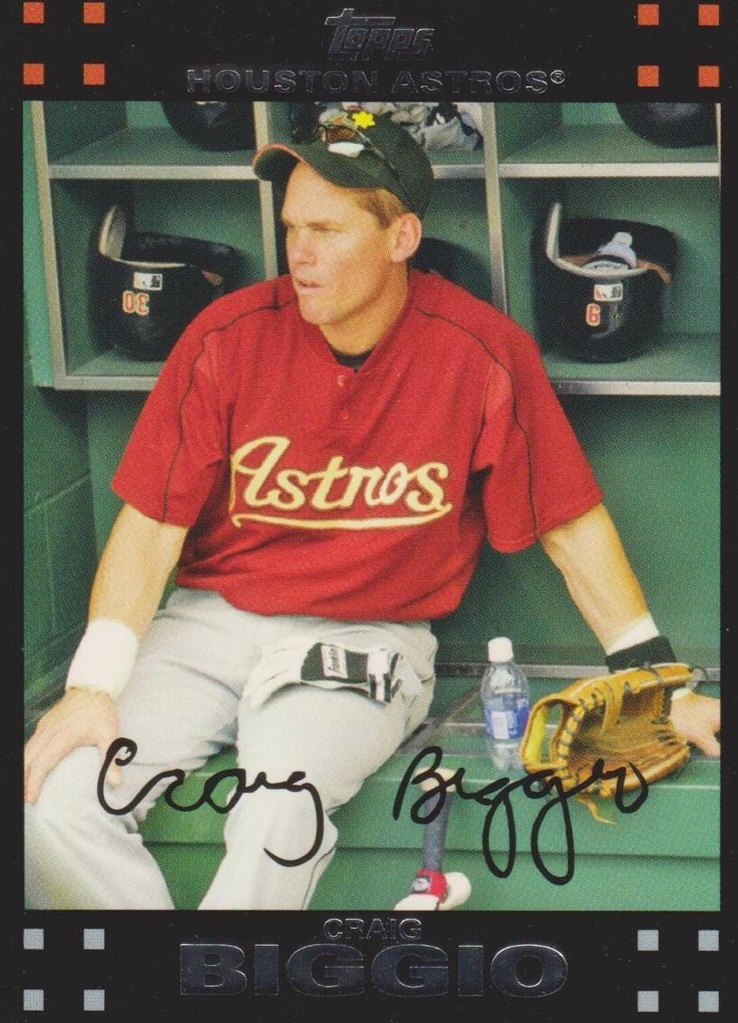 2007 Topps Baseball Craig Biggio #517 PSA 8