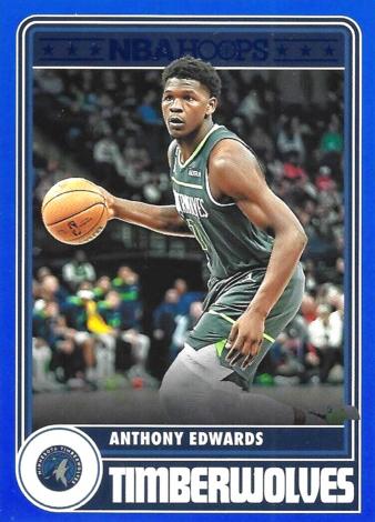 2023 Panini Hoops Basketball Blue Anthony Edwards #286