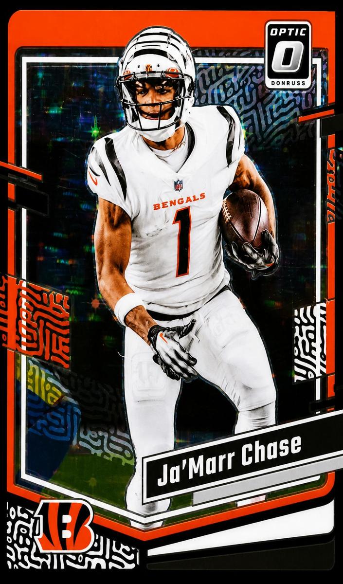 2023 Donruss Optic Football Purple Stars Ja'Marr Chase #41 PSA 9