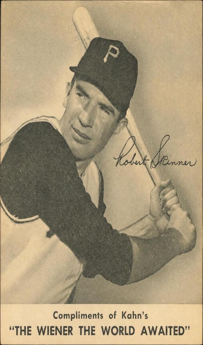 1959 Kahn's Wieners Baseball Bob Skinner #NNO