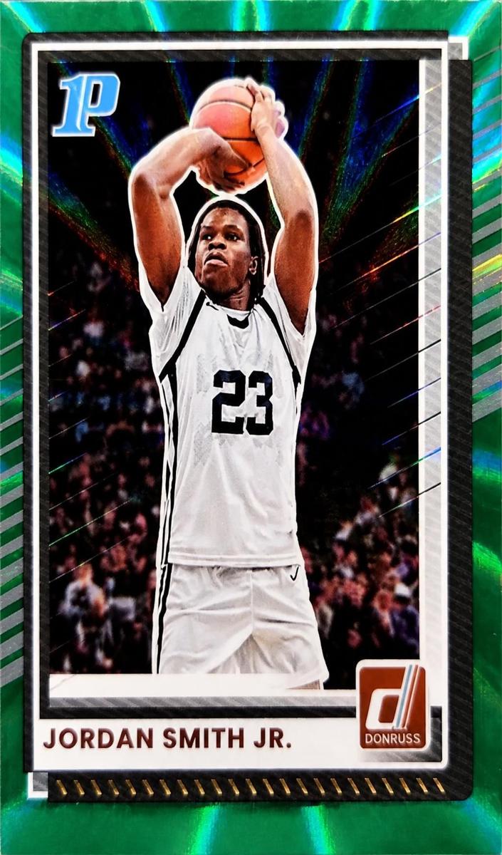 2025 Panini Donruss Basketball Holo Green Laser Jordan Smith Jr. #86