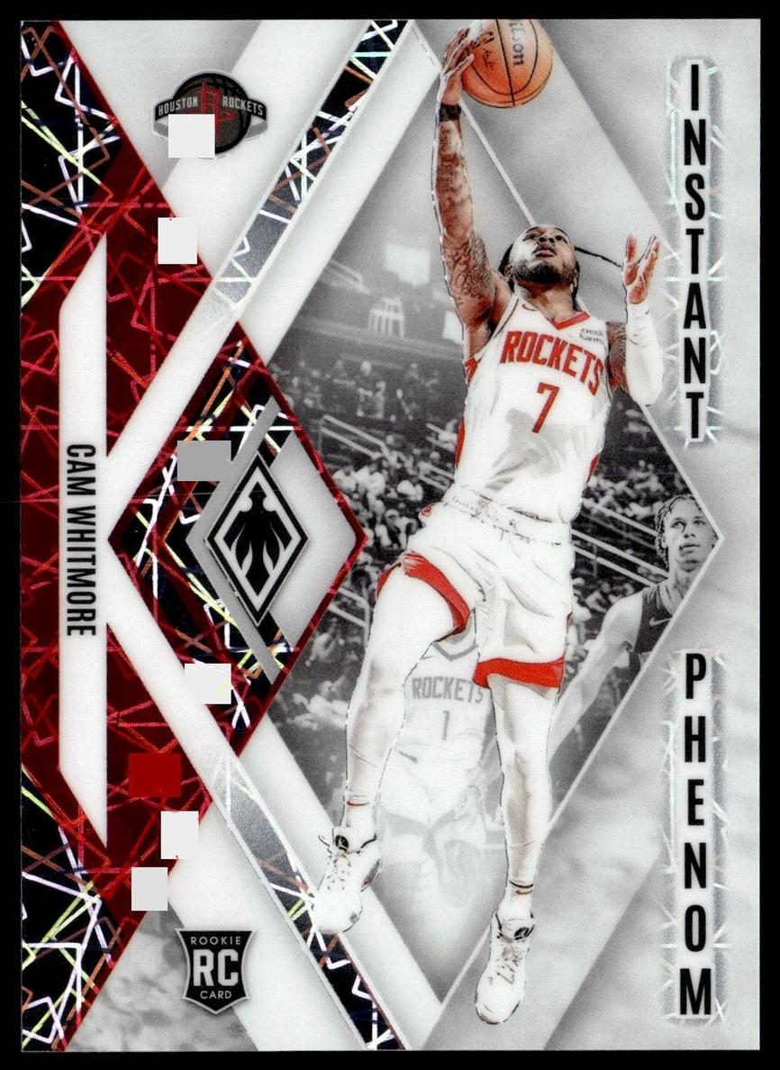 2023 Panini Phoenix Basketball White Lazer Cam Whitmore #17