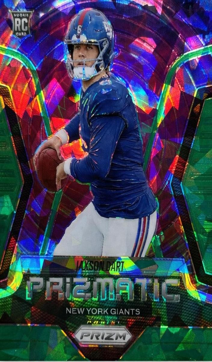 2025 Panini Prizm Football Green Ice Jaxson Dart #6 PSA 10