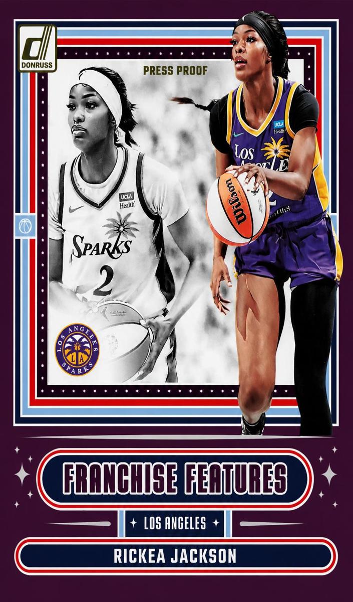 2025 Panini Donruss WNBA Basketball Press Proof Purple Rickea Jackson #8