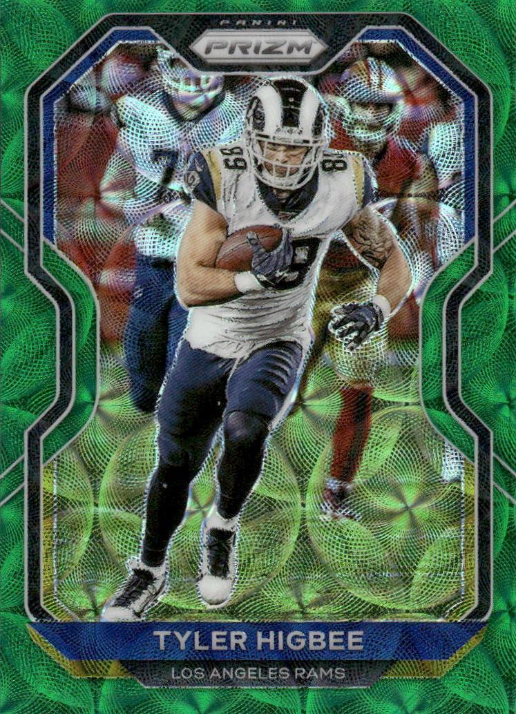 2020 Panini Prizm Football Green Scope Prizm Tyler Higbee #274