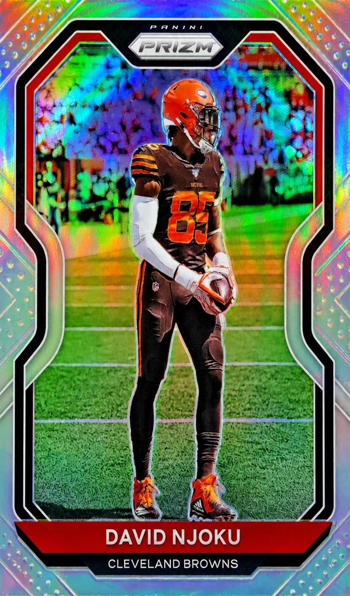 2020 Panini Prizm Football Silver Prizm David Njoku #61