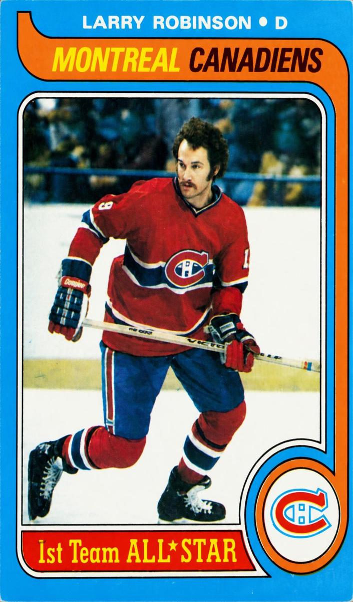 1979 O-Pee-Chee Hockey Larry Robinson #50 PSA 8
