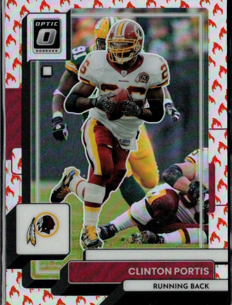 2022 Donruss Optic Football Fire Clinton Portis #200