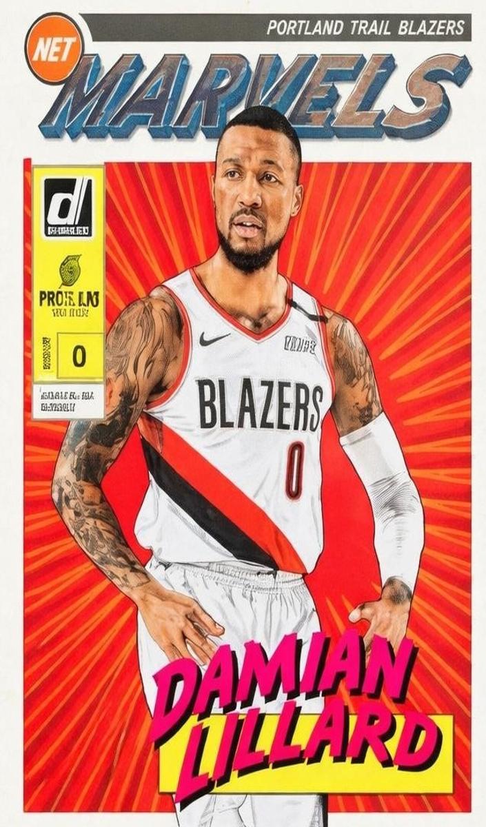 2019 Panini Donruss Basketball Damian Lillard #8