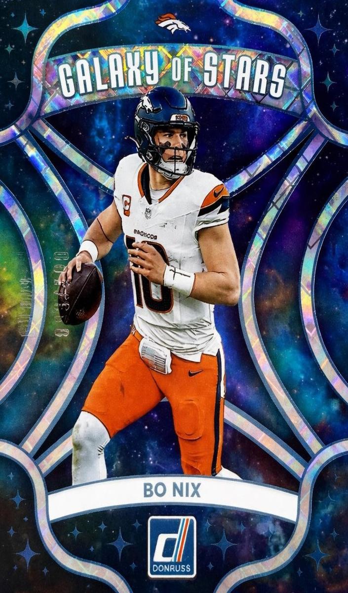 2025 Panini Donruss Football Cosmic Bo Nix #7