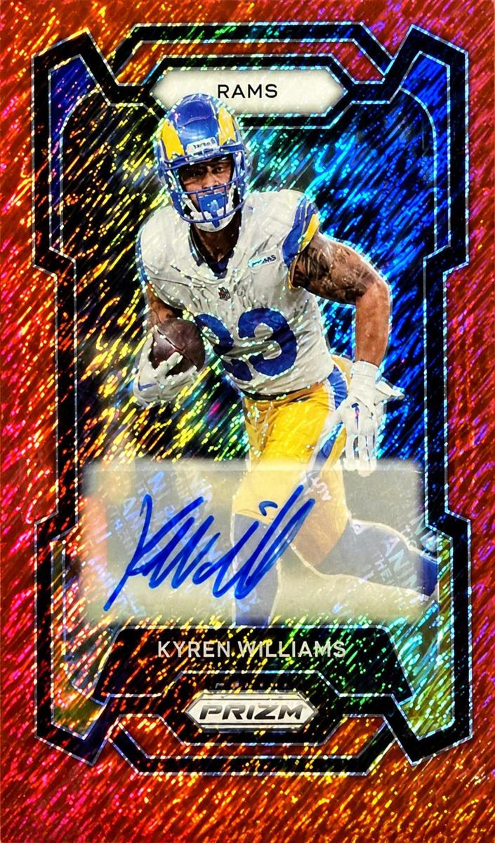 2023 Panini Prizm Football Red Shimmer Kyren Williams #167 PSA 9