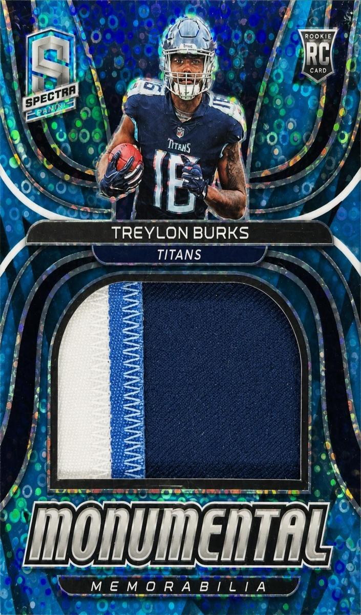 2022 Panini Spectra Football Neon Blue Treylon Burks #MME-TBU