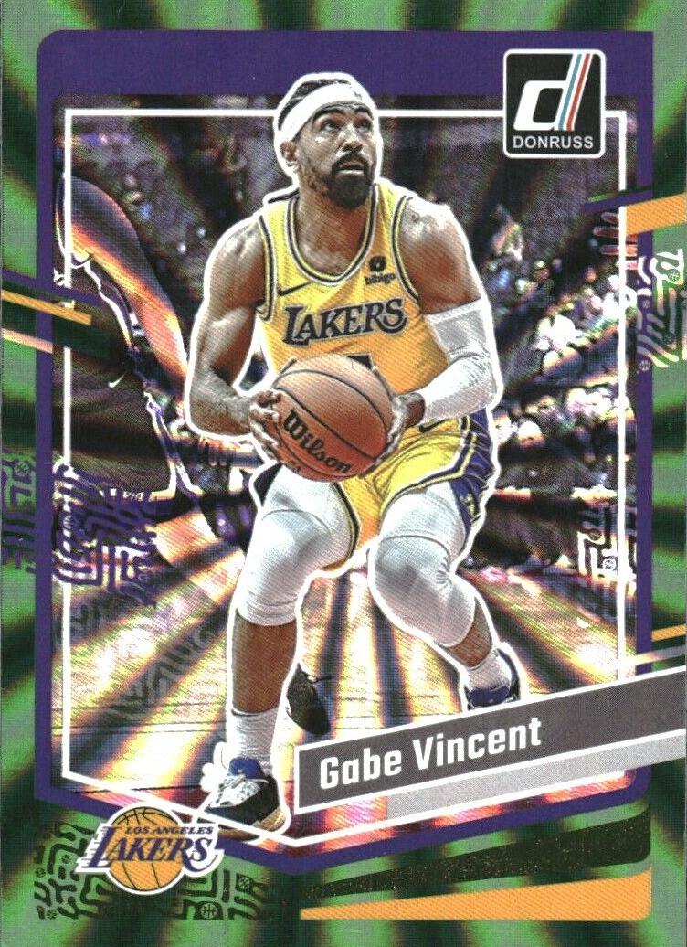 2023 Panini Donruss Basketball Holo Green Laser Gabe Vincent #68