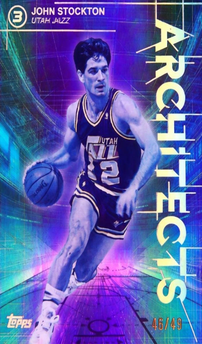 2025 Topps Three Basketball John Stockton #AR-27