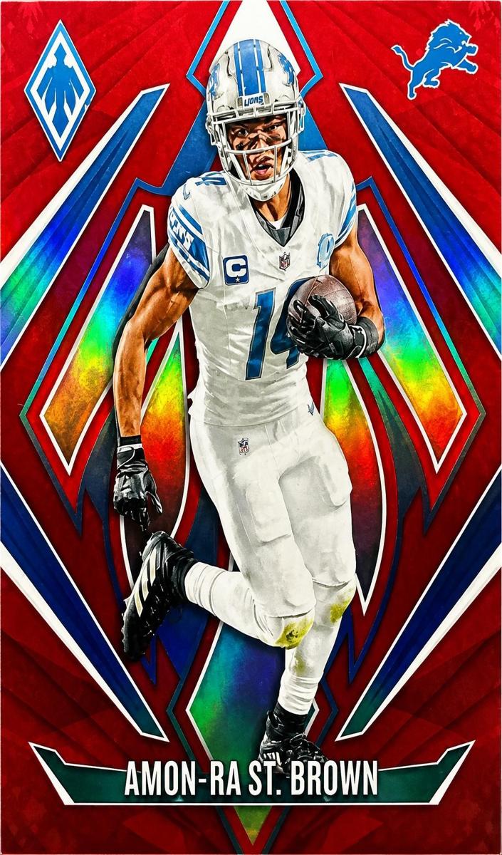2024 Panini Phoenix Football Red Amon-Ra St. Brown #8