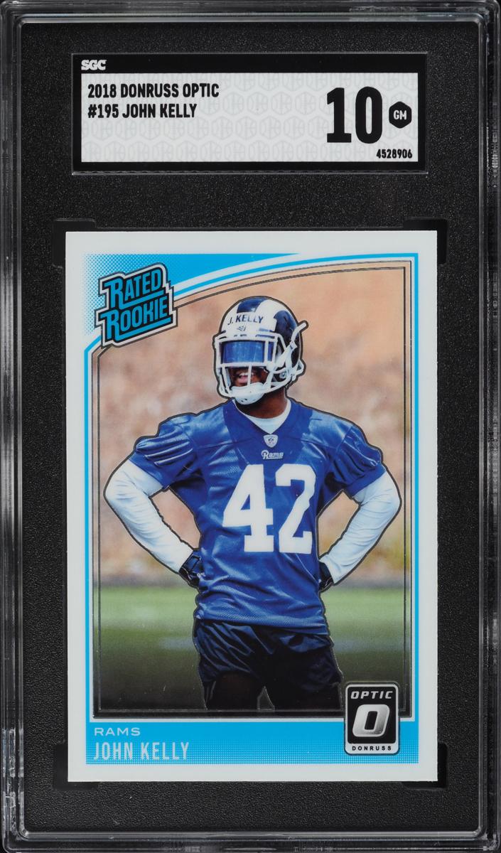 2018 Donruss Optic Football John Kelly #195 SGC 10