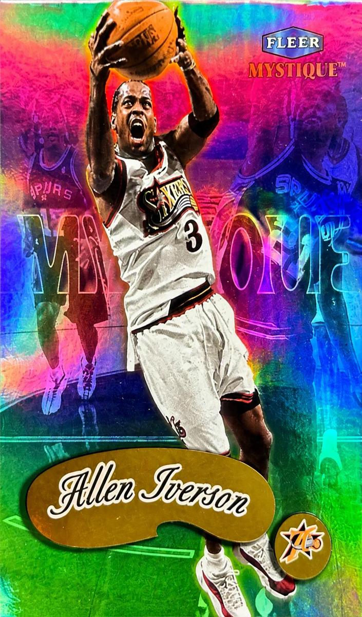 1999 Fleer Mystique Basketball Gold Allen Iverson #1