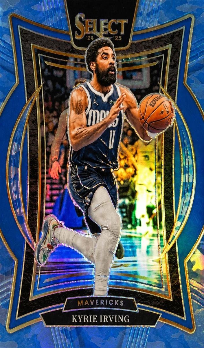 2024 Panini Select Basketball Blue Camo Kyrie Irving #46