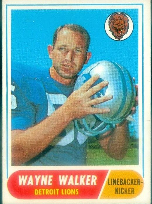 1968 Topps Football Wayne Walker #26 PSA 8