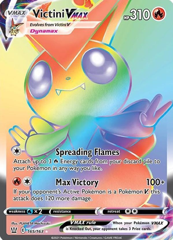 2021 Pokemon Battle Styles Full Art Victini #165 PSA 9