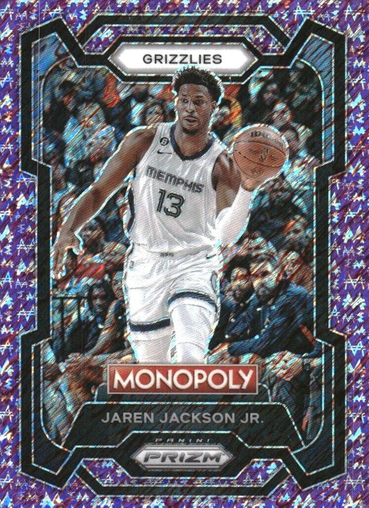 2023 Panini Prizm Monopoly Basketball Purple Millionaire Shimmer Jaren Jackson Jr. #43