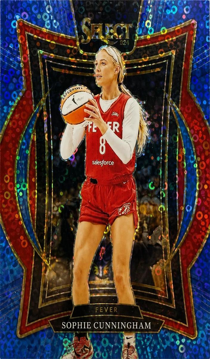 2025 Panini Select WNBA Basketball Light Blue Disco Sophie Cunningham #12
