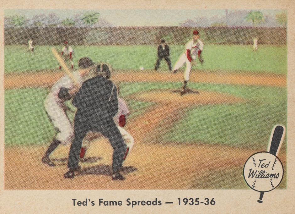 1959 Fleer Baseball Ted's Fame Spreads Ted Williams #5