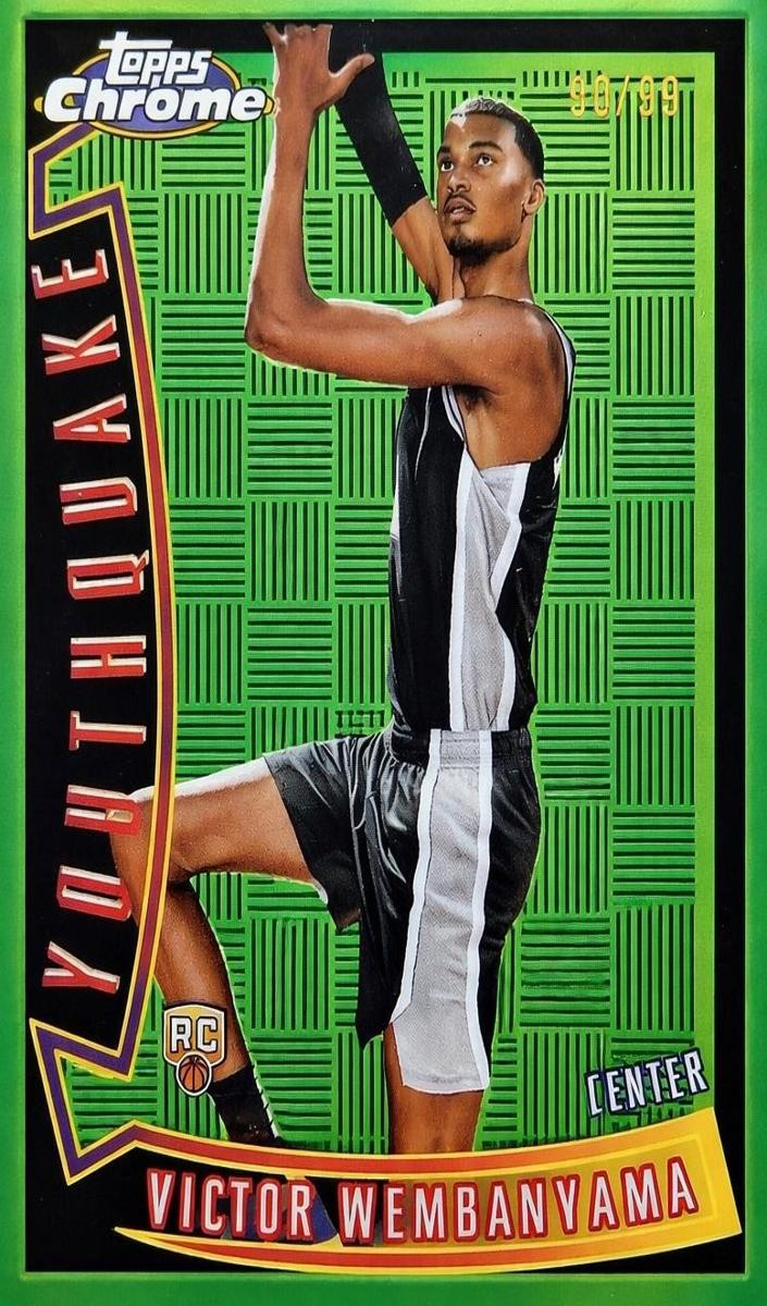 2023 Topps Chrome Basketball Green Refractor Victor Wembanyama #YQ-1
