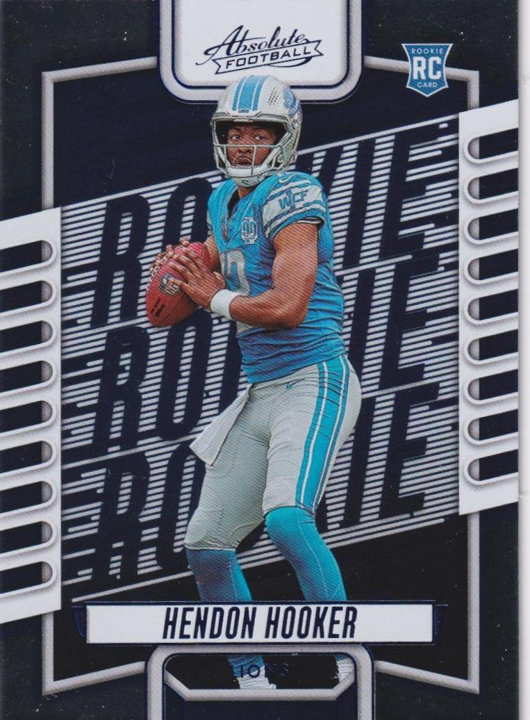 2023 Panini Absolute Football Blue Hendon Hooker #123