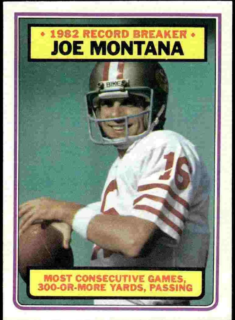 1983 Topps Football Joe Montana #4 RAW Ungraded