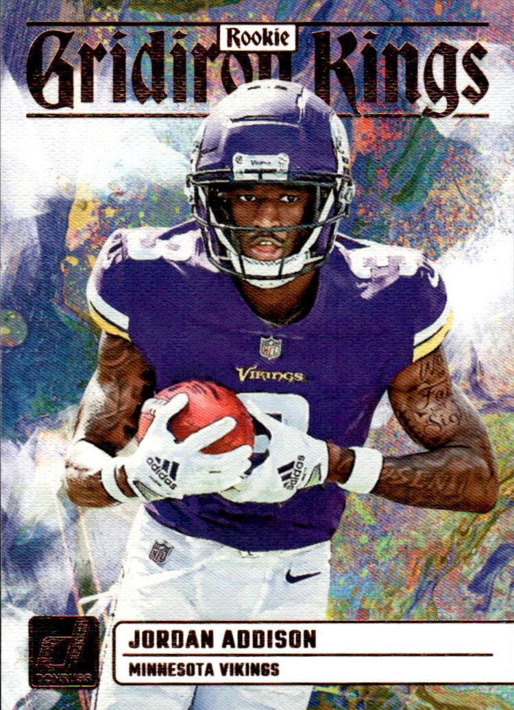 2023 Panini Donruss Football Jordan Addison #RGK-10 PSA 9
