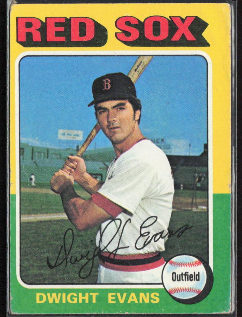 1975 Topps Baseball Dwight Evans #255