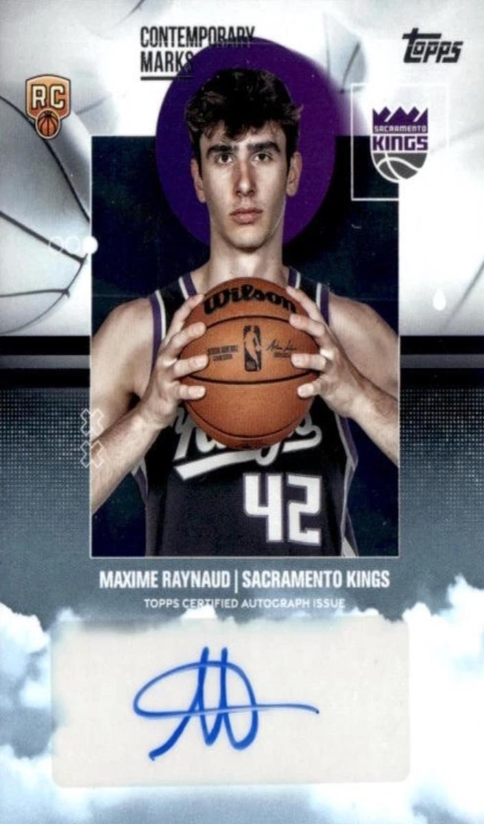 2025 Topps Basketball Maxime Raynaud #CM-MR PSA 9