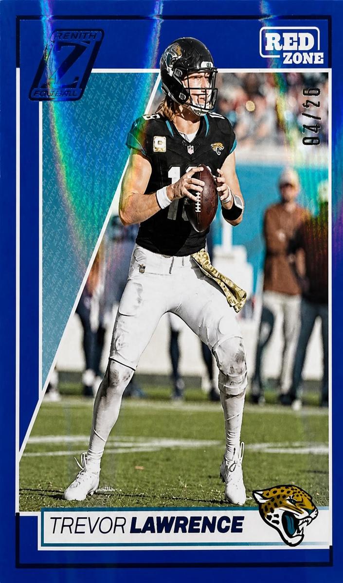 2024 Panini Zenith Football Red Zone Blue Trevor Lawrence #44