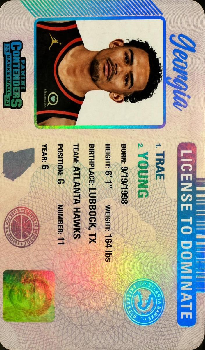 2023 Panini Contenders Basketball Trae Young #20 PSA 8.5