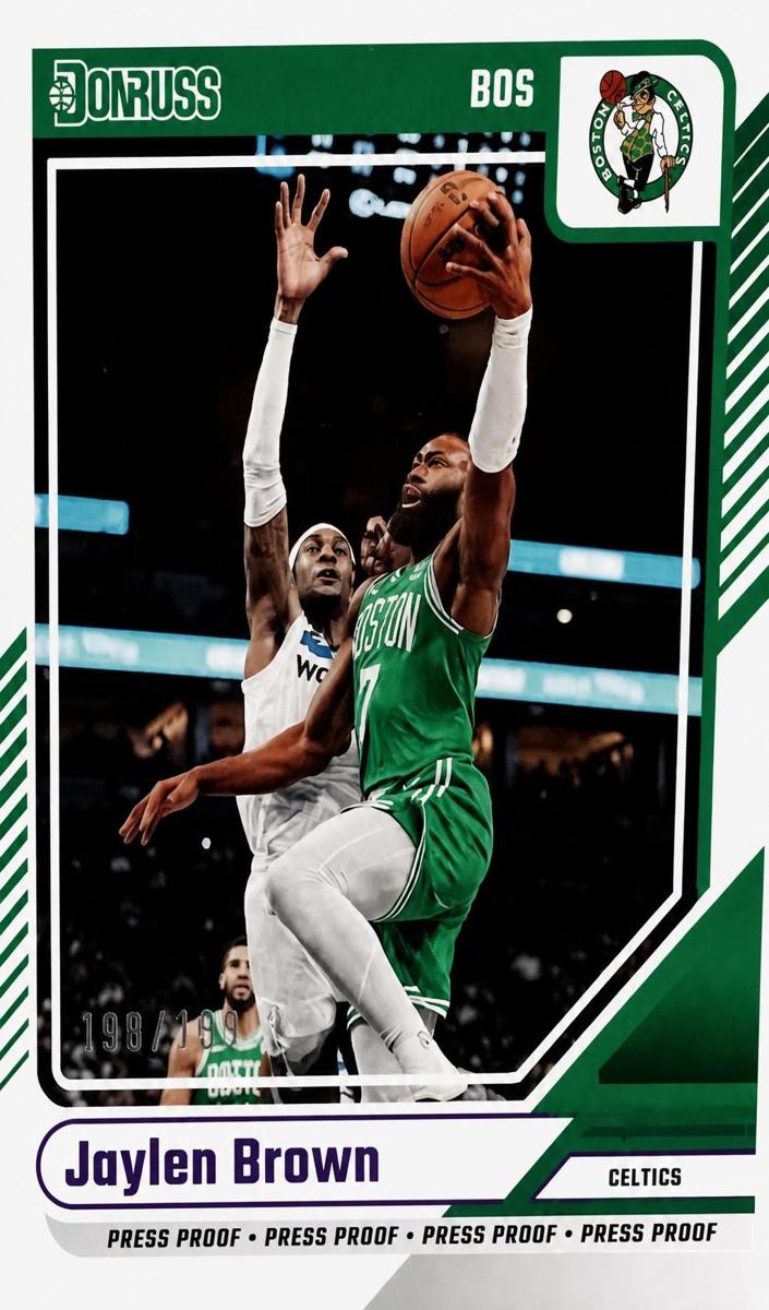 2024 Panini Donruss Basketball Press Proof Purple Jaylen Brown #25