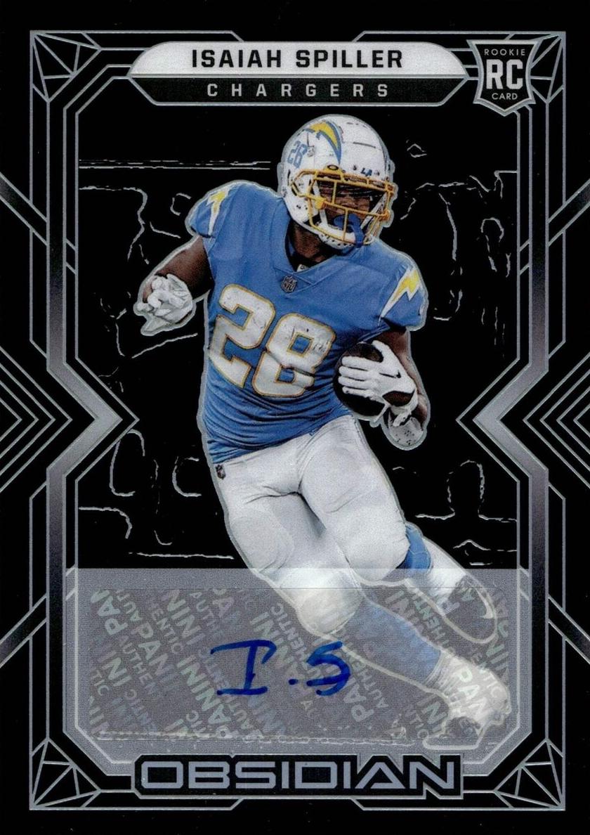 2022 Panini Obsidian Football Isaiah Spiller #110 SGC 9