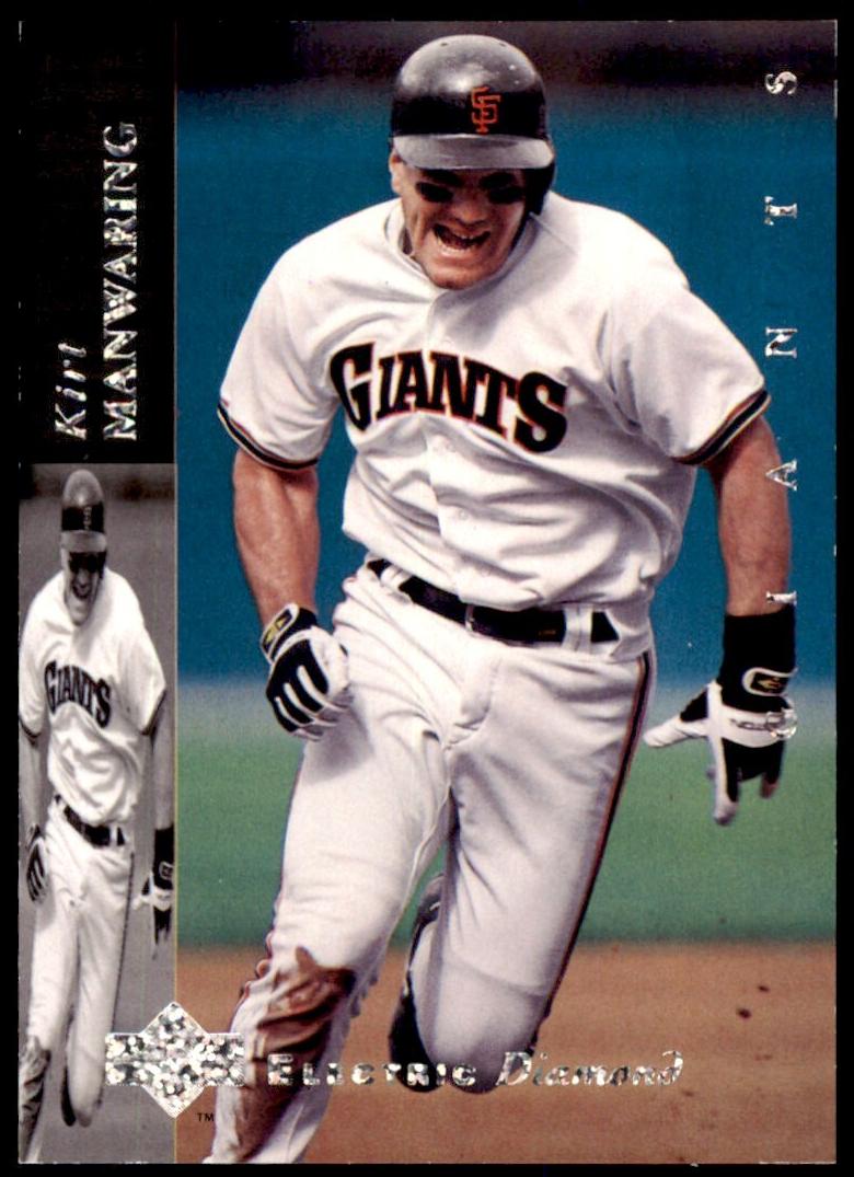 1994 Upper Deck Baseball Electric Diamond Kirt Manwaring #100