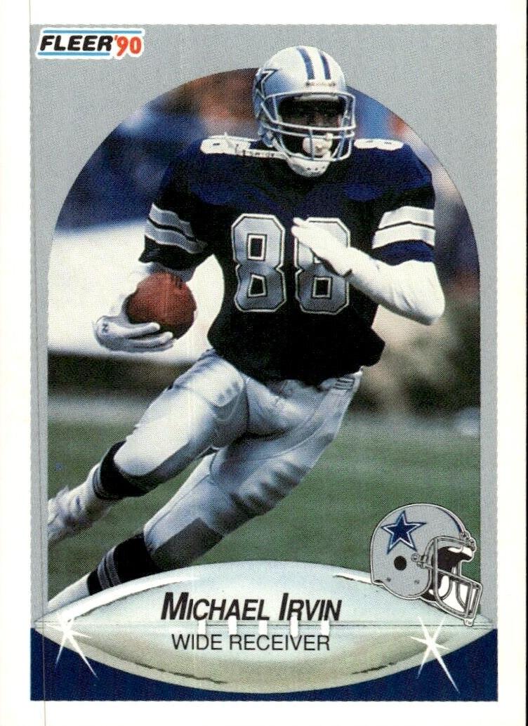 1990 Fleer Football Michael Irvin #389 PSA 9
