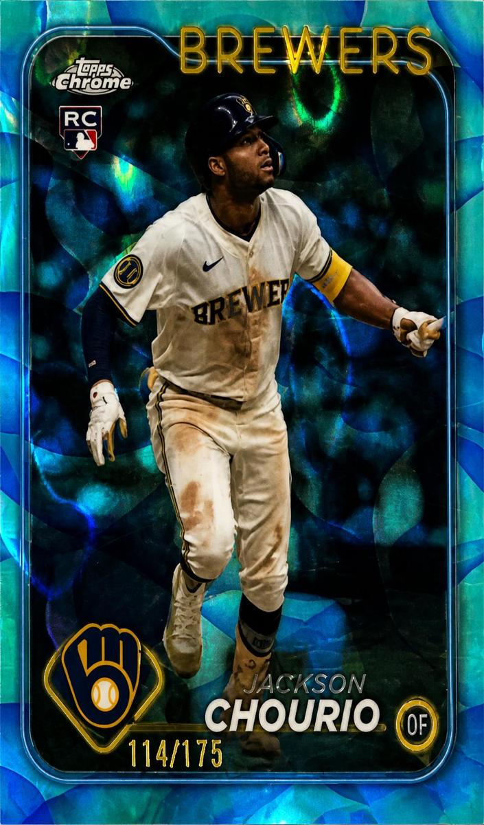 2024 Topps Chrome Update Baseball Aqua/Blue Lava Lamp Jackson Chourio #USC18